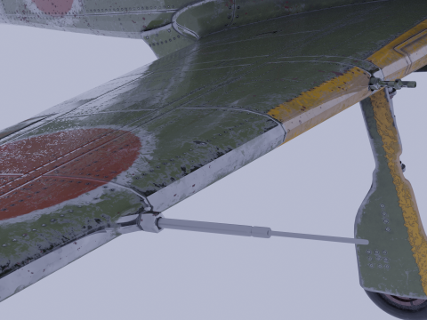 Kawasaki Ki-61 3D 모델