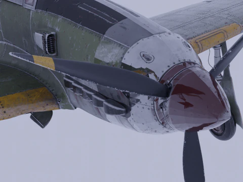 Kawasaki Ki-61 3D Model