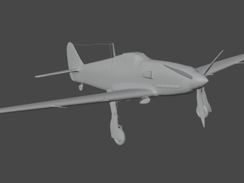 Kawasaki Ki-61 3D 모델
