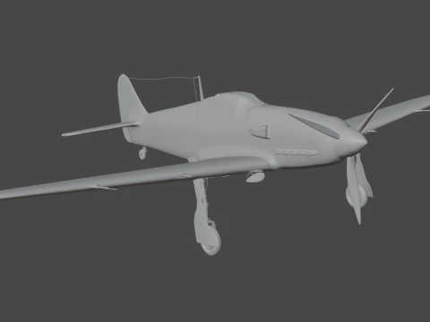 Kawasaki Ki-61 3D Model