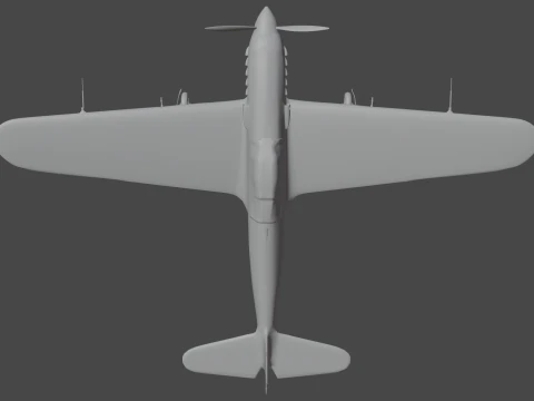 Kawasaki Ki-61 3D Model