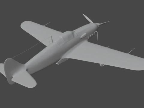 Kawasaki Ki-61 3D Model