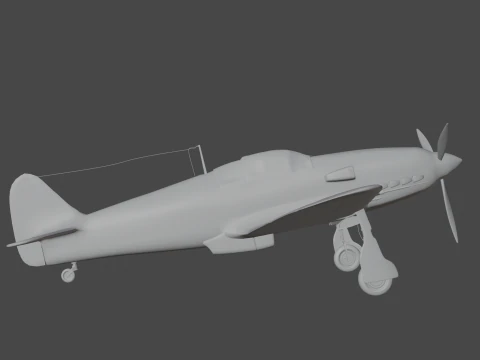 Kawasaki Ki-61 3D Model