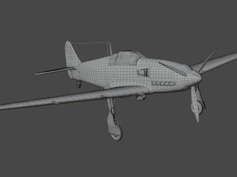 Kawasaki Ki-61 3D Model