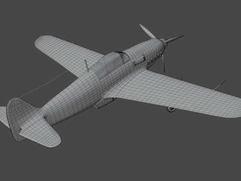 Kawasaki Ki-61 3D 모델