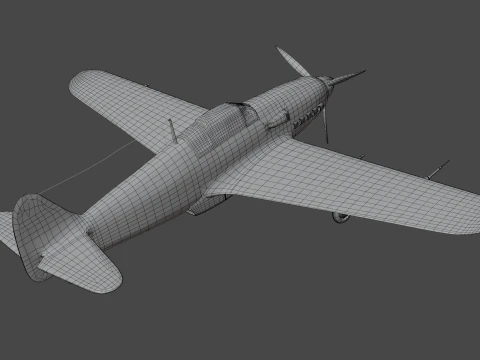 Kawasaki Ki-61 3D Model