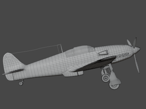 Kawasaki Ki-61 3D 모델