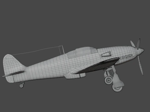 Kawasaki Ki-61 3D Model