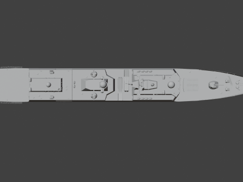054A frigate Ship 3D Model
