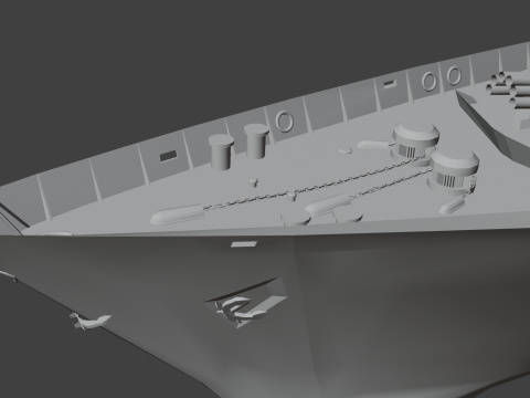 054A frigate Ship 3D Model