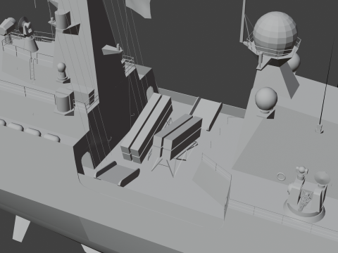 054A frigate Ship 3D Model