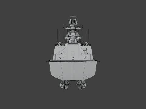 054A frigate Ship 3D Model