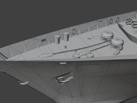 054A frigate Ship 3D Model