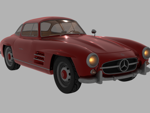 Mercedes Benz 300 SL 3D Model