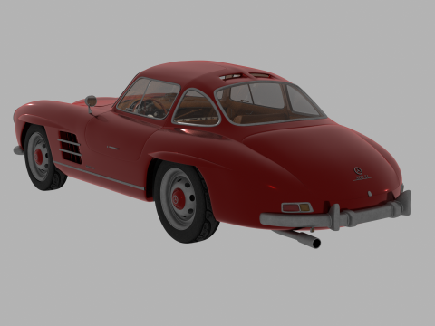 Mercedes Benz 300 SL 3D मॉडल