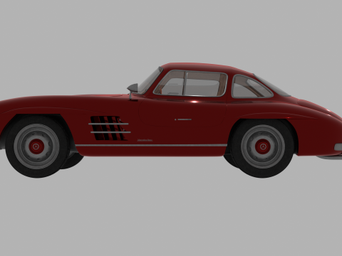 Mercedes Benz 300 SL 3D मॉडल