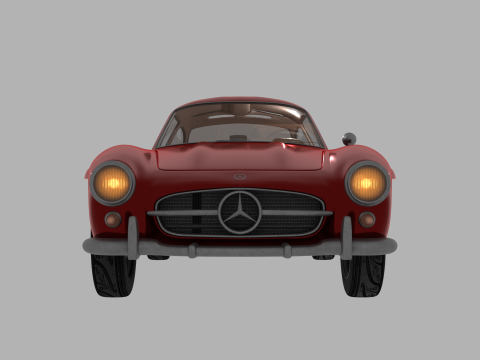 Mercedes Benz 300 SL 3D मॉडल