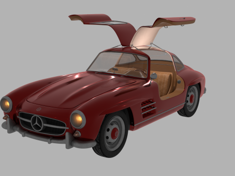 Mercedes Benz 300 SL 3D मॉडल