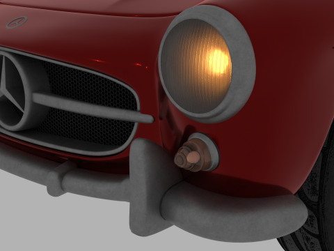 Mercedes Benz 300 SL 3D मॉडल