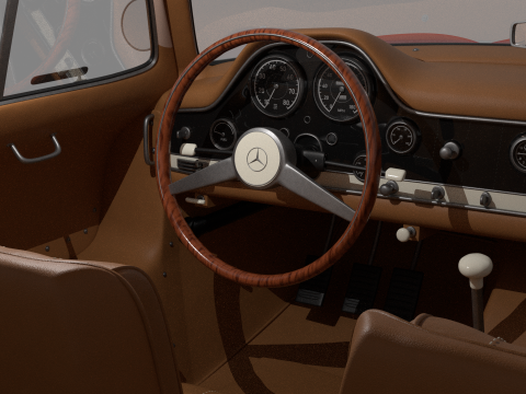 Mercedes Benz 300 SL 3D मॉडल