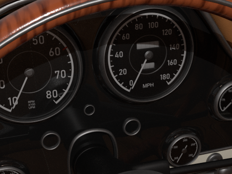 Mercedes Benz 300 SL 3D मॉडल