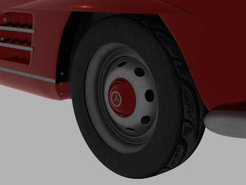 Mercedes Benz 300 SL 3D मॉडल