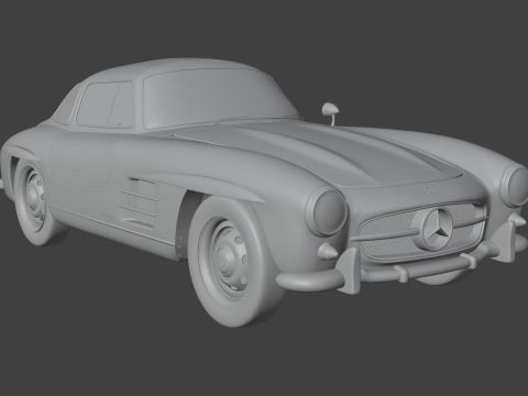 Mercedes Benz 300 SL 3D मॉडल