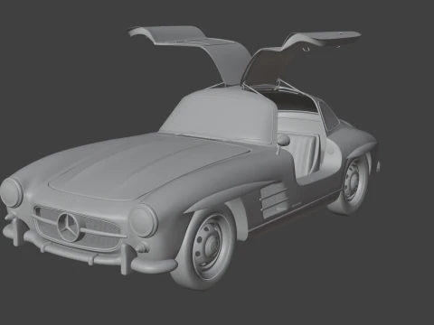 Mercedes Benz 300 SL 3D Model