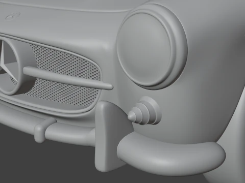 Mercedes Benz 300 SL 3D Model