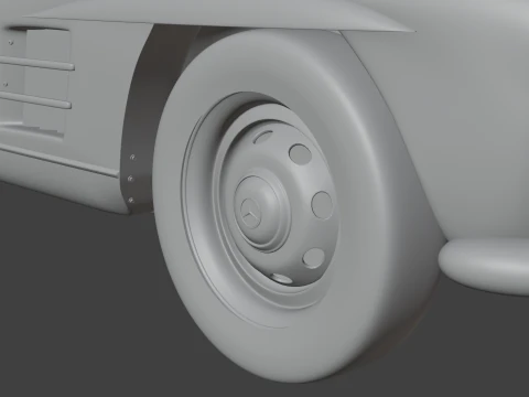 Mercedes Benz 300 SL 3D Model