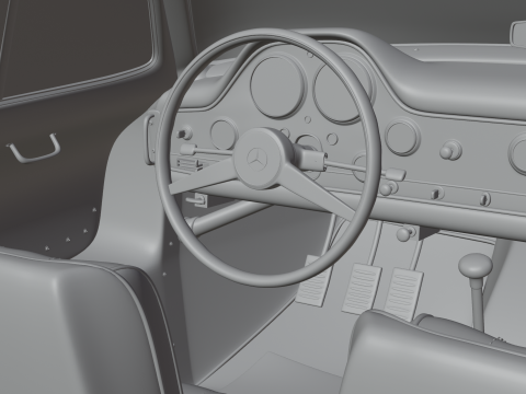 Mercedes Benz 300 SL 3D मॉडल