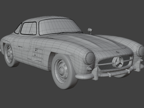 Mercedes Benz 300 SL 3D मॉडल