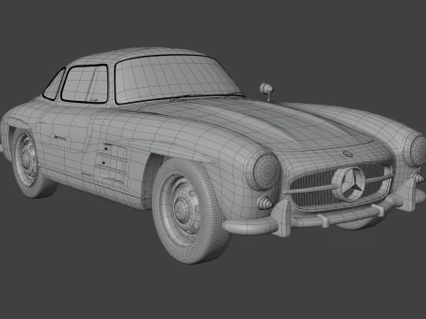Mercedes Benz 300 SL 3D Model
