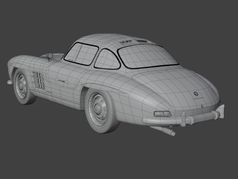 Mercedes Benz 300 SL 3D मॉडल