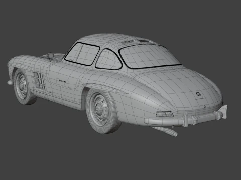 Mercedes Benz 300 SL 3D Model