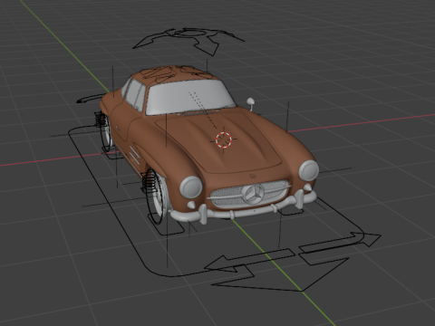 Mercedes Benz 300 SL 3D Model