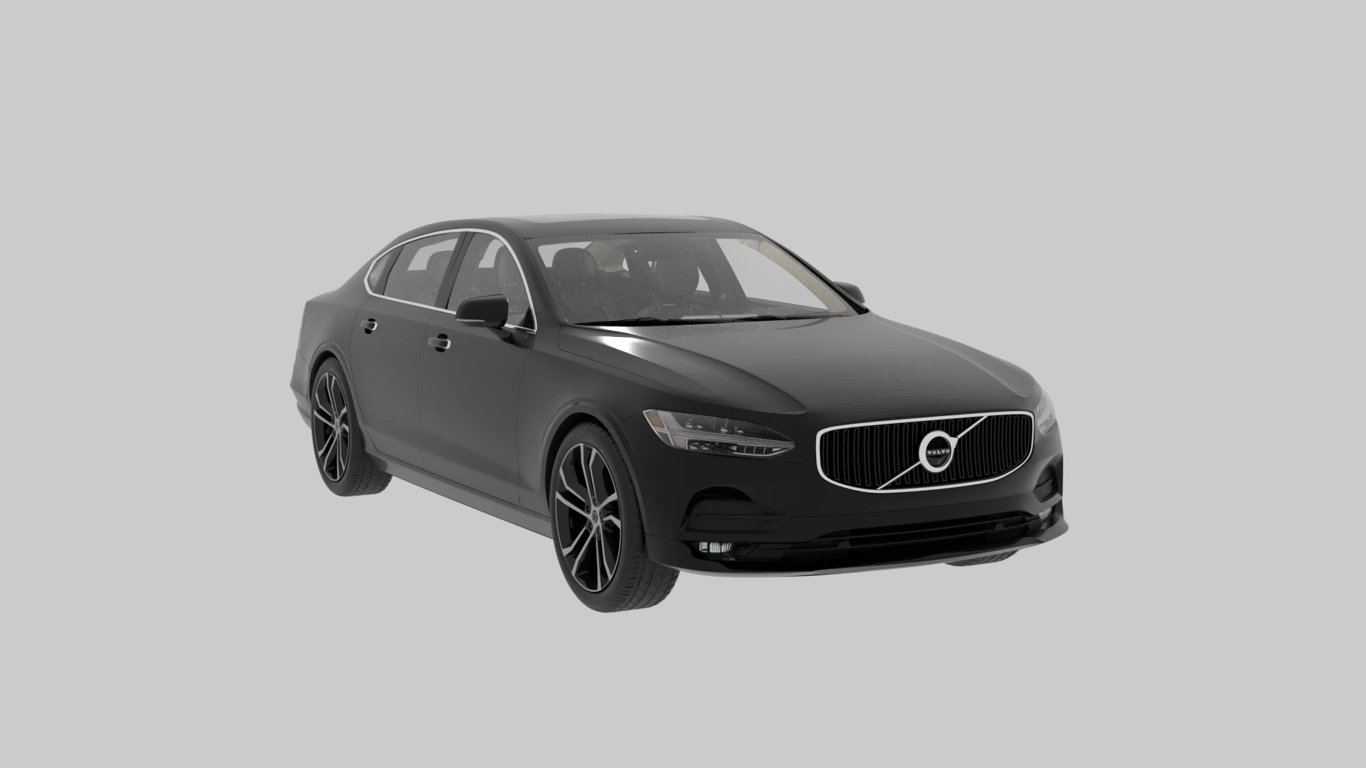 Volvo S90 2017 3D Model .c4d .max .obj .3ds .fbx .stl .blend