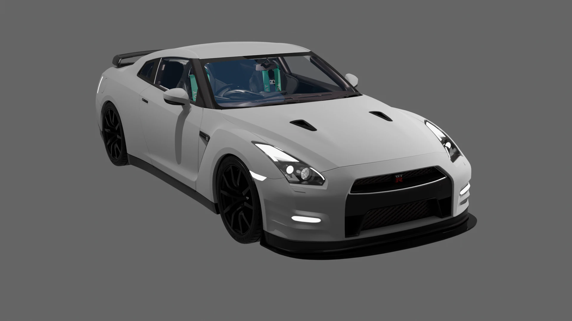 Nissan GT-R 2015 3D Model .c4d .max .obj .3ds .fbx .stl .blend 