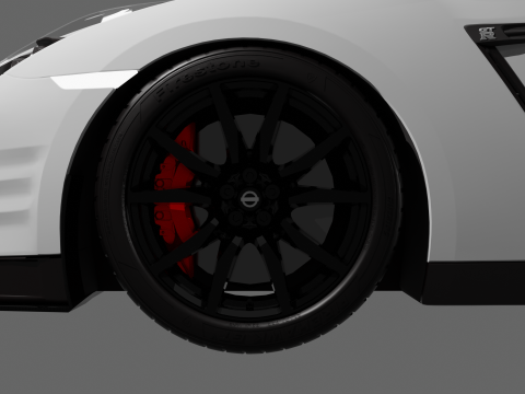 Nissan GT-R 2015 3D Модель