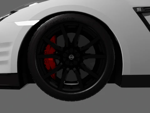 Nissan GT-R 2015 3D Model