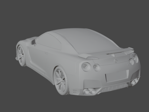Nissan GT-R 2015 3D Модель