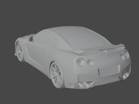 Nissan GT-R 2015 3D Model