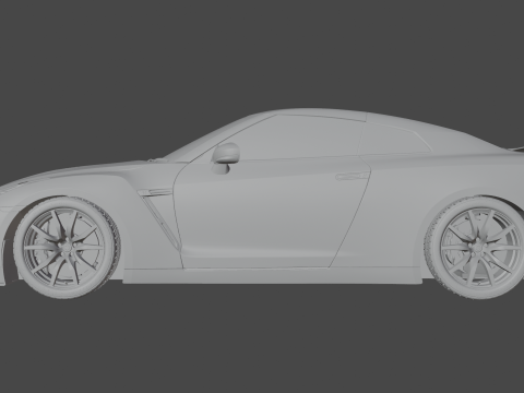 Nissan GT-R 2015 3D Модель