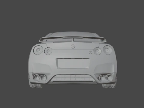 Nissan GT-R 2015 3D Model