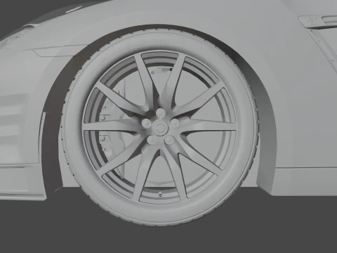 Nissan GT-R 2015 3D Model