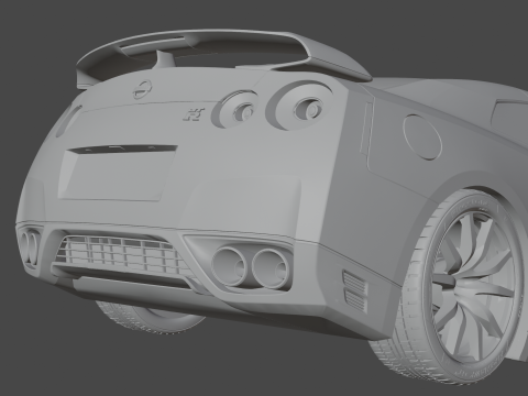 Nissan GT-R 2015 3D Модель