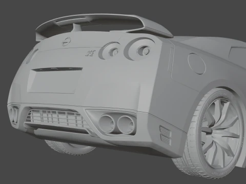 Nissan GT-R 2015 3D Model