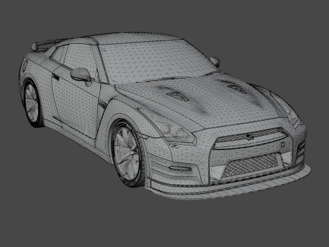 Nissan GT-R 2015 3D Модель