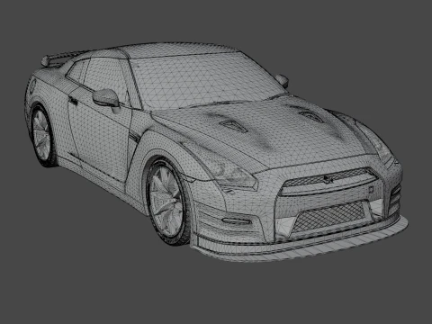 Nissan GT-R 2015 3D Model