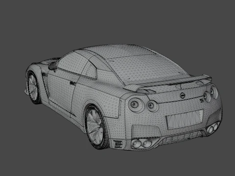 Nissan GT-R 2015 3D Model